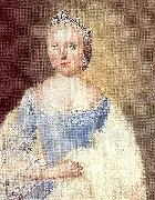 unknow artist Portrait of Carolina of Orange-Nassau oil painting reproduction